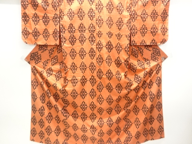 JAPANESE KIMONO / ANTIQUE KIMONO / TAISHO ROMAN STYLE / SILK / MEISEN / WOVEN FLOWER